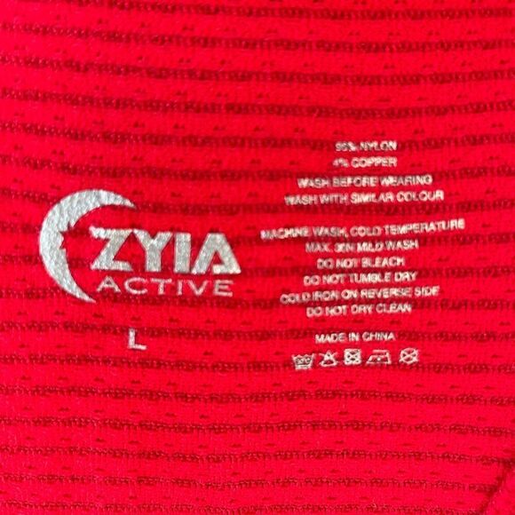 Zyia Red Tank Top Size L EUC - Picture 6 of 6